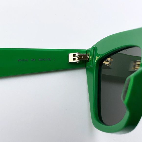 Bottega Veneta BV1121S 005 Sunglasses Green Cat Eye Unisex - Picture 10 of 11